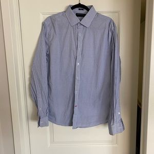 Tommy Hilfiger button down slim fit dress shirt, size L